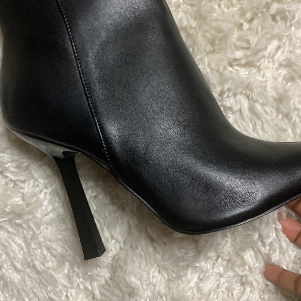 Steve Madden knee pointed toe leather boots